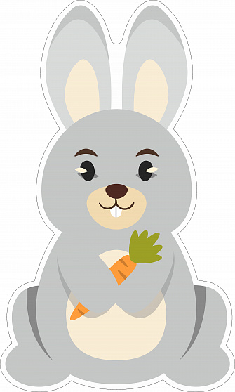 Настенная  панель "Зайка"