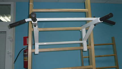 Тренажер турник-брусья навесной на шведскую стенку 1000х600х300мм