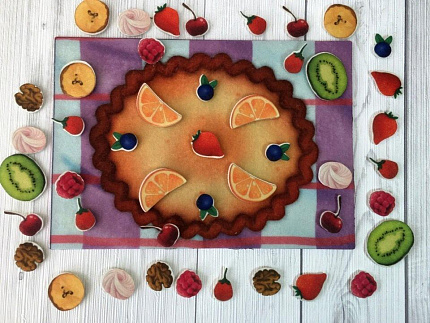 Вкусный пирог фетр (46дет.)