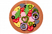 Дидактический коврик "Пицца"