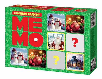 Игра настольная МЕМО "С Новым годом!" (50 карточек)