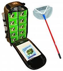 НКВ-Р, ранцевая полевая лаборатория исследования водоемов, с сачком гидробиологическим СГС, 23 показателя, с пособием-руководством