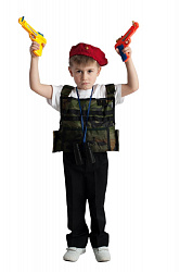 Боец спецназа (бронежилет + берет)