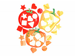 Яркий микс сортер фетр (18дет)