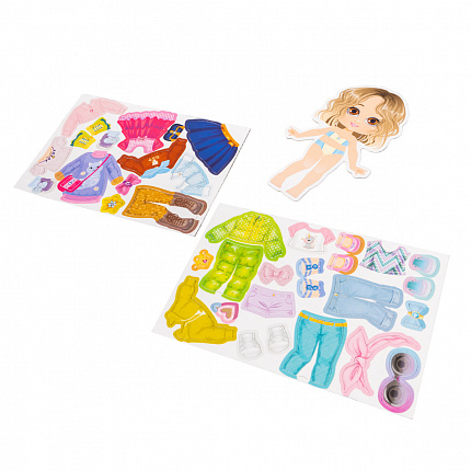 Игра магнитная «Одевашки. Модная девчонка. Ксюша» (европодвес, 2х8шт)