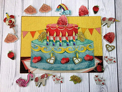 Украшаем торт фетр (31дет.)