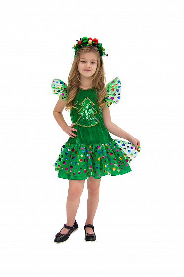 Карнавальный костюм детский "Ёлочка с игрушками"