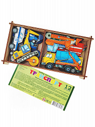 Набор "Транспорт на магнитах" в коробке 12 деталей