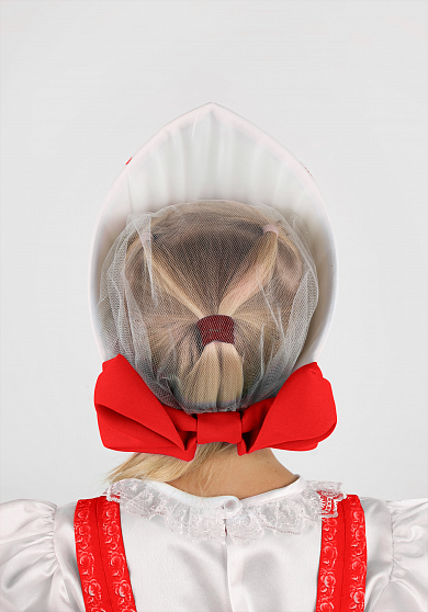 Гжель Осень расписной кокошник для девочки