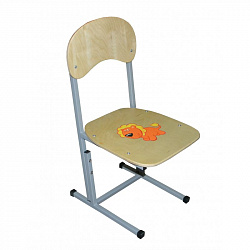 СТУЛ ДЕТСКИЙ «ДОШКОЛЕНОК» РАЗБОРНЫЙ КАРКАС, (С РИСУНКОМ) ГР. 0
