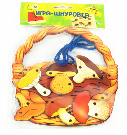 Шнуровка "Корзина с грибами"