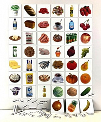 Набор магнитных карточек "Продукты питания"