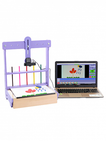 Сиреневая Мультстудия для перекладной и песочной анимации "Паинт А3"