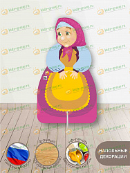 Уличная фигура для детской площадки ПОЖАРНЫЙ + металлическая опора