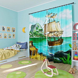 Комплект фотоштор. Остров сокровищ