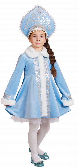 Карнавальный костюм детский Снегурочка "Вьюжная"