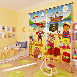 Комплект фотоштор. Пираты