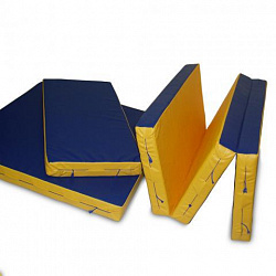 Мат гимнастический 1х1,5х0,1м (в 3 сложения) поролон, иск. кожа