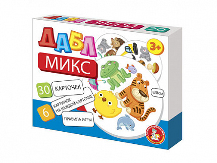 Игра настольная "Дабл. Микс" (30 карточек)
