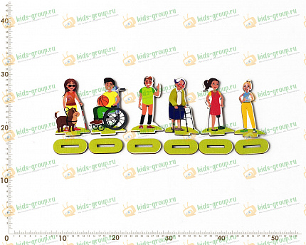 НАБОР ФИГУРОК ЛЮДЕЙ С ОГРАНИЧЕННЫМИ ВОЗМОЖНОСТЯМИ малый