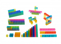 Числовые блоки (74 шт). Набор с буклетом заданий.