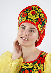 Русский народный кокошник Хохлома Осень расписная