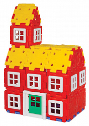 Набор Полидрон Гигант "Строительство дома" (шрифт - русский Брайль)