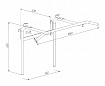 Турник-брусья навесной металлический на шведскую стенку