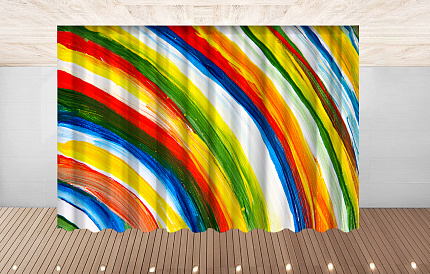 Комплект фотоштор. Краски