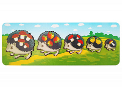 Рамка-вкладыш малая "Ёжики" (цветной фон)