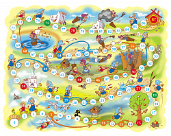 Игра настольная Ходилка 2 в 1 "Гуси-лебеди. Баба-Яга"