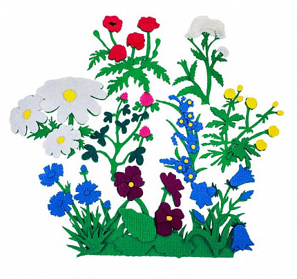 Луговые цветы с игровым полем (10дет)