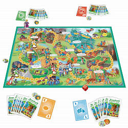 Настольная игра.  Набор 2 в 1 Игры "Волшебник изумрудного города" + "Алиса в стране чудес"