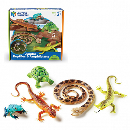 Развивающая игрушка "Рептилии и амфибии"  (5 элементов)