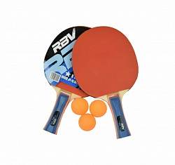 Набор для настольного тенниса RBV (2 ракетки, 3 шарика), в чехле, 0001Н