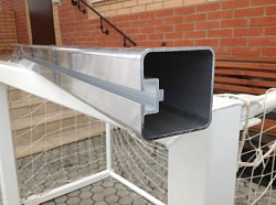 Ворота ф/б юниорские 5х2м АЛЮМИНИЕВЫЕ (профиль кв.) переносные