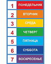 Обучающий стенд ДНИ НЕДЕЛИ