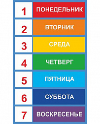 Обучающий стенд ДНИ НЕДЕЛИ