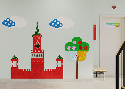 Развивающая настенная панель "Патриотическая" миди