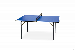 Теннисный стол Junior Синий с сеткой (Р-р: Д 136 см, Ш 76 см, В 65 см)