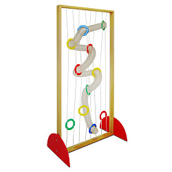 ТАКТИЛЬНАЯ ПАНЕЛЬ С ДЕКОРАТИВНЫМИ ЭЛЕМЕНТАМИ
и ТРУБАМИ, два входа