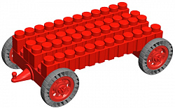 Платформа 2-х осная GigaBloks 5", Гигантское Лего