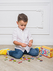 Развивающая игра «Арифметика» (деревянные цифры и знаки) Baby Toys Wood