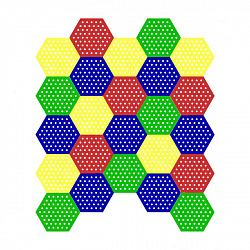 Настенная панель «Соты» (24 шт)