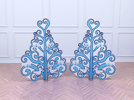 Театральная декорация "Снежное дерево"