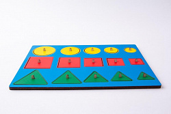 Монтессори фигуры Больше-меньше №2