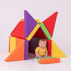 Мягкий конструктор  "Архитектор" 
Комплект модулей с магнитными креплениями, 21 элемент, Магматик