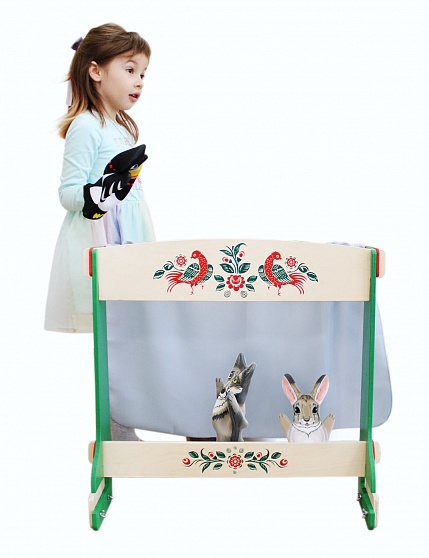 Ширма для кукольного театра цветная