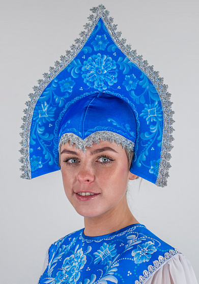 Женская корона-кокошник "Зимушка-Лебедушка"