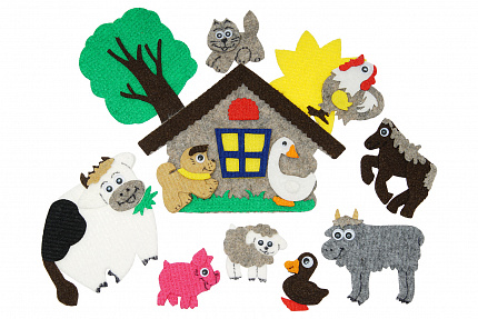 Домашние животные с полем мини (13дет)